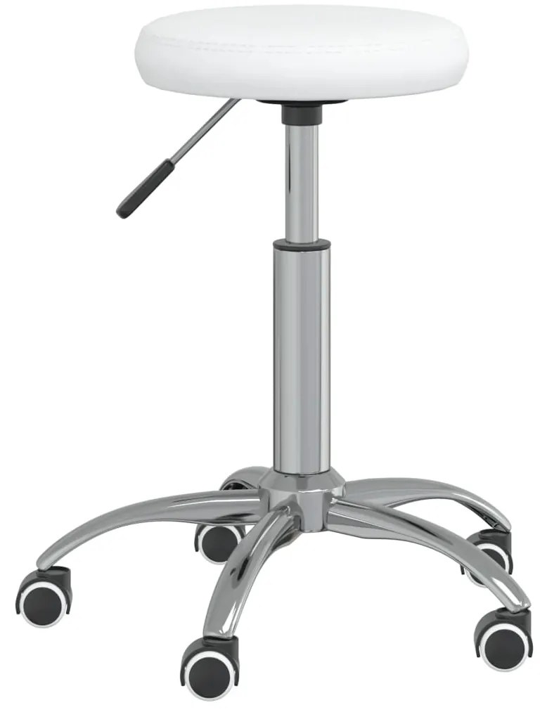 vidaXL Banco de massagens couro artificial branco