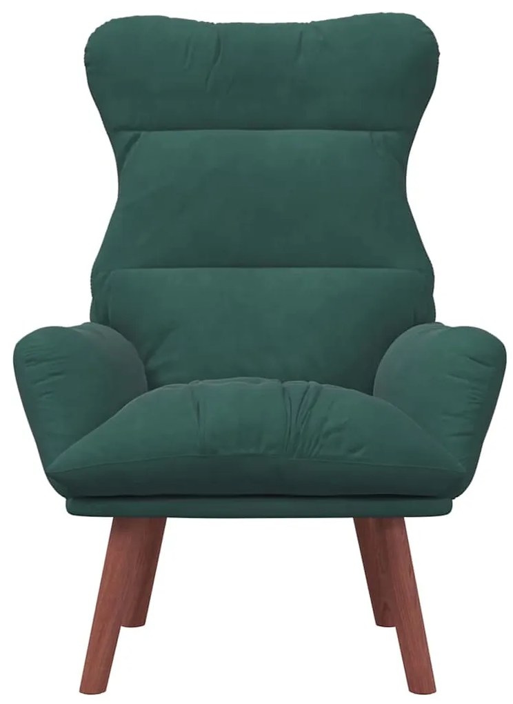 Poltrona Relaxante Veludo Verde Escuro