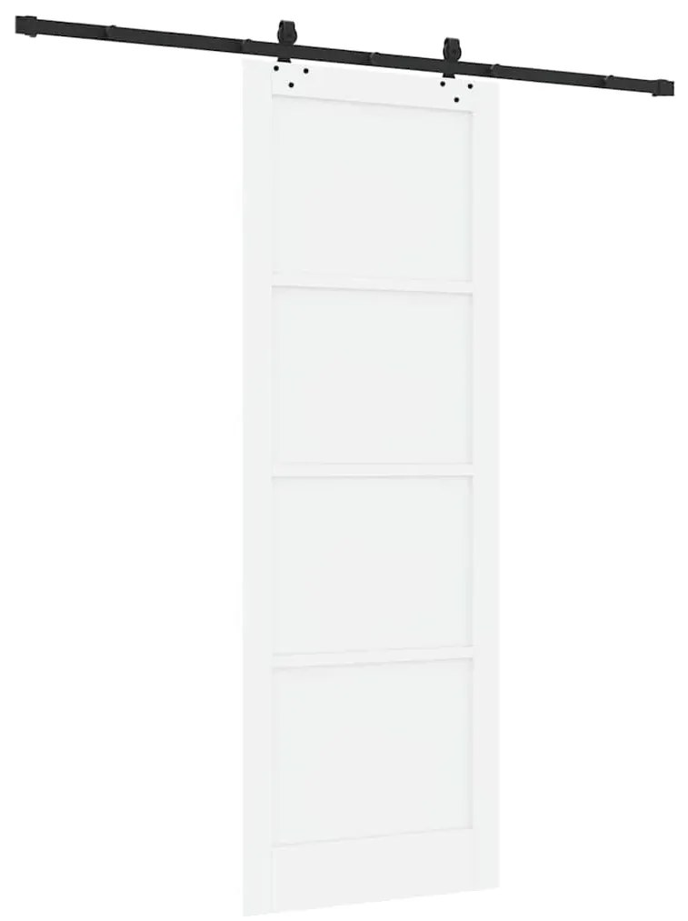 Porta Deslizante ORKDAL Branca Conjunto de 2 Branco e preto