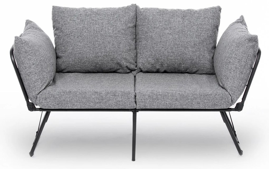 Sofá-Cama 2 Lugares Viper – Cinzento Claro – 150x78x60 cm