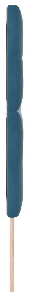 Cabeceira vidaXL com Botões Estofados Azul Escuro 140 cm Veludo