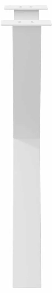 Pernas p/ mesa de jantar 3 pcs forma X 70x(72-73) cm aço branco