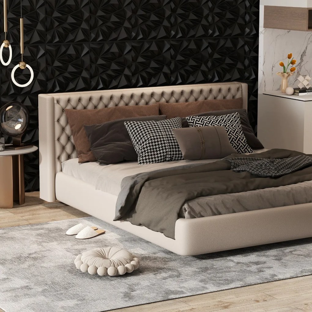 Pacote com 20/40 painéis de parede 3D com padrões decorativos de diamantes - Branco - Pacote com 20