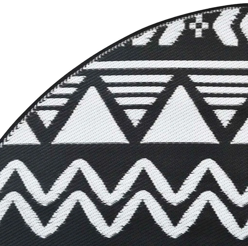 Tapete de exterior Ø200 cm ARAKIL PP preto
