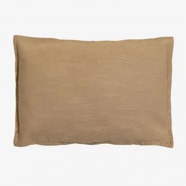 Almofada Retangular 35x50 Cm Em Algodão Elezar Latte Castanho - Sklum