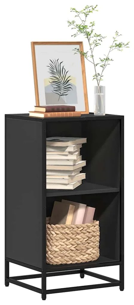 vidaXL Estante 40x35x76 cm derivados de madeira preto