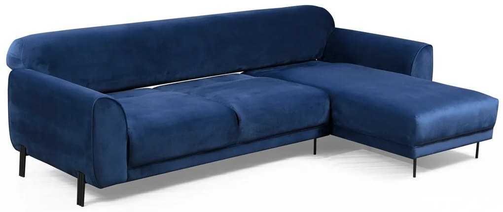 **** Sofá-Cama de Canto Image Corner – Azul Marinho – 287 x 169 cm

**