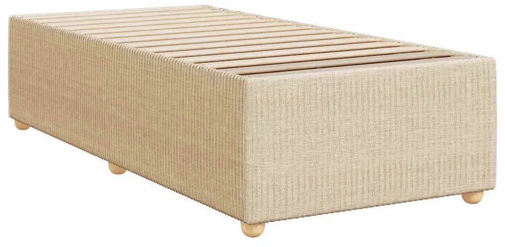 Cama com molas/colchão 90x190 cm tecido cor creme