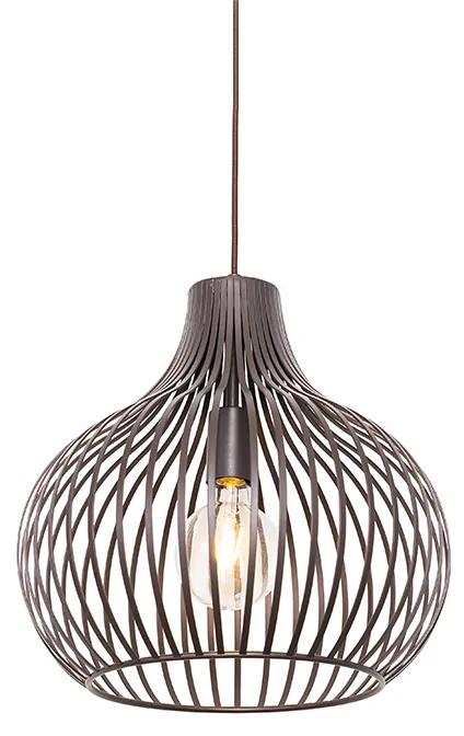 Hanglamp bruin 38 cm - Saffira Moderno