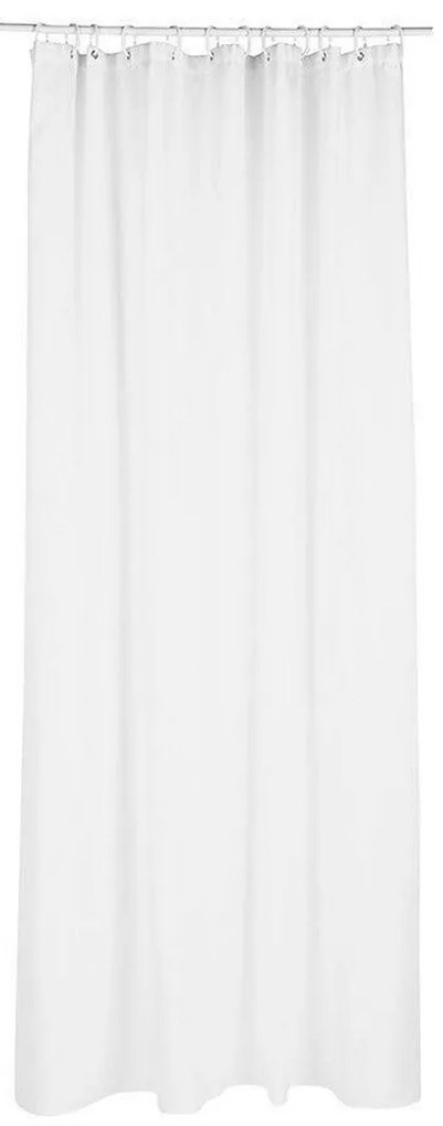 Cortina de Duche 5five Poliéster Branco (180 x 200 cm)