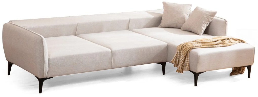 Sofá de Canto Belissimo – Off White – 270 x 140 cm