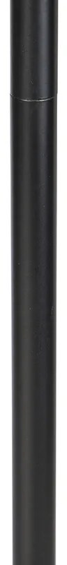 Candeeiro de pé design preto com abajur preto e branco 47 cm - Simplo Moderno,Design