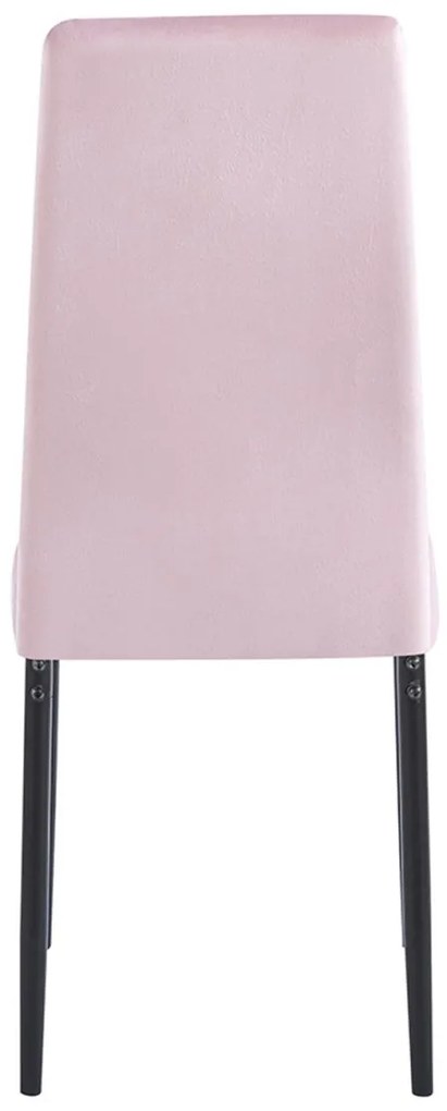 Pack 4 Cadeiras Lan Veludo - Rosa
