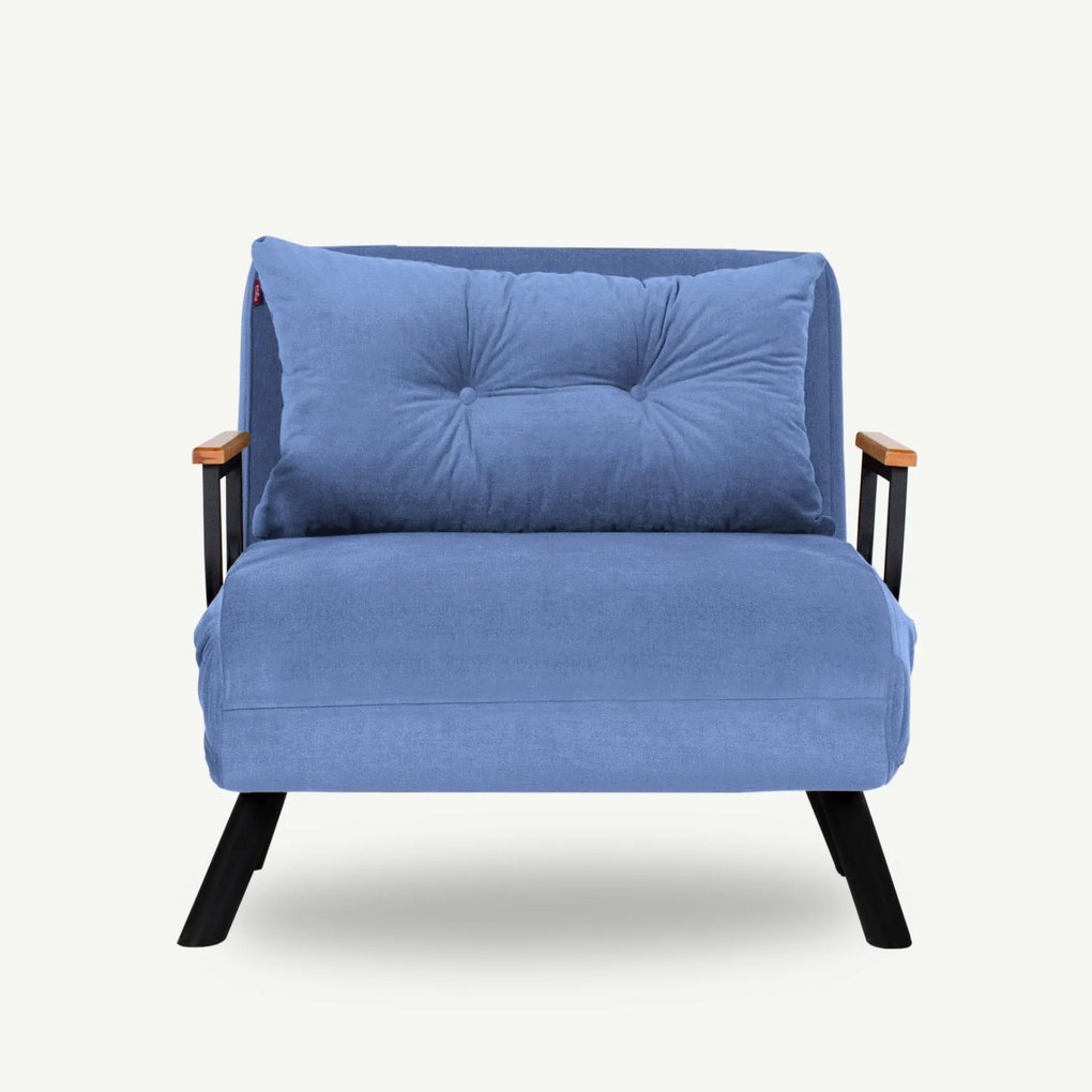 Sofá-Cama de 1 Lugar Sando – Azul – 175 x 60 cm