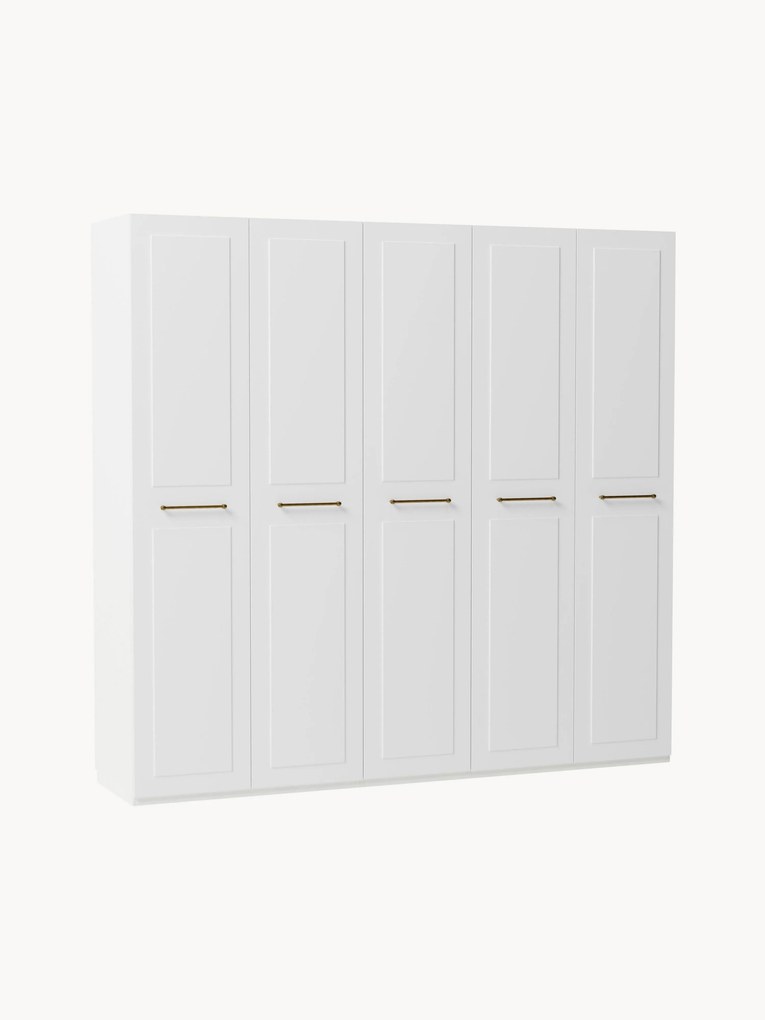 Roupeiro modular com portas articuladas Charlotte, L 300 cm, vários tamanhos