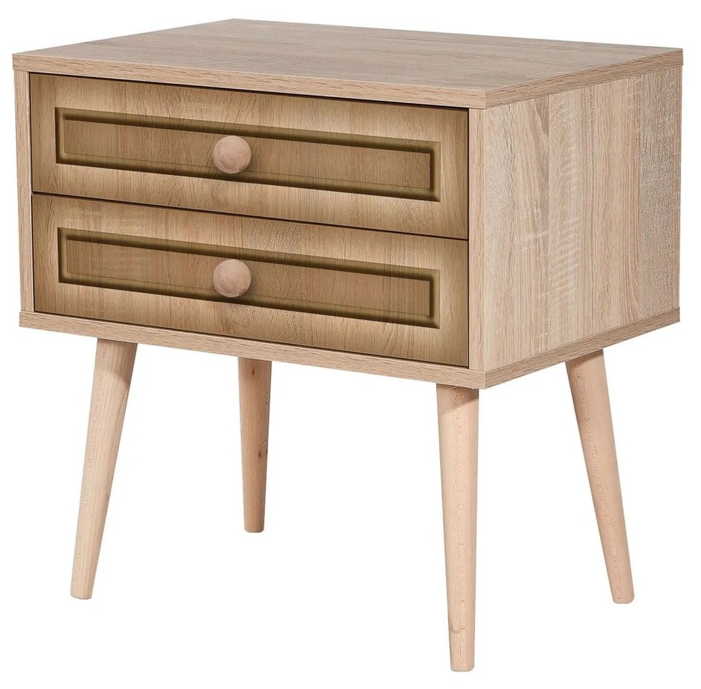 Mesinha de Cabeceira Two – Carvalho Sonoma – 60 cm x 61 cm x 40 cm