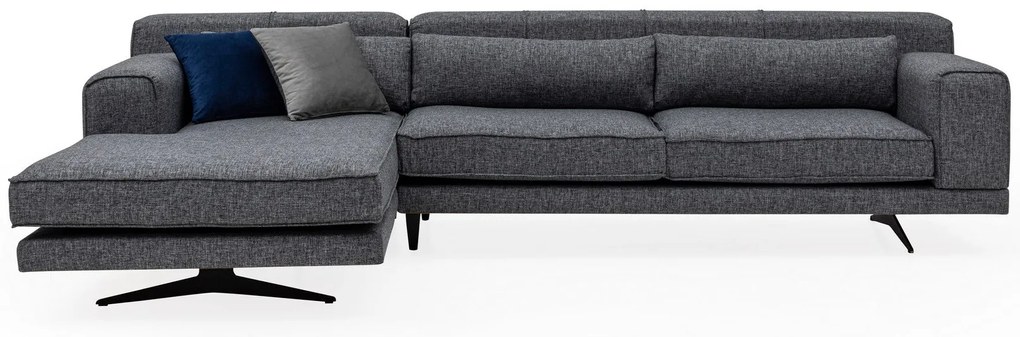 Sofá de Canto Jivago – Cinzento – 198 x 308 cm