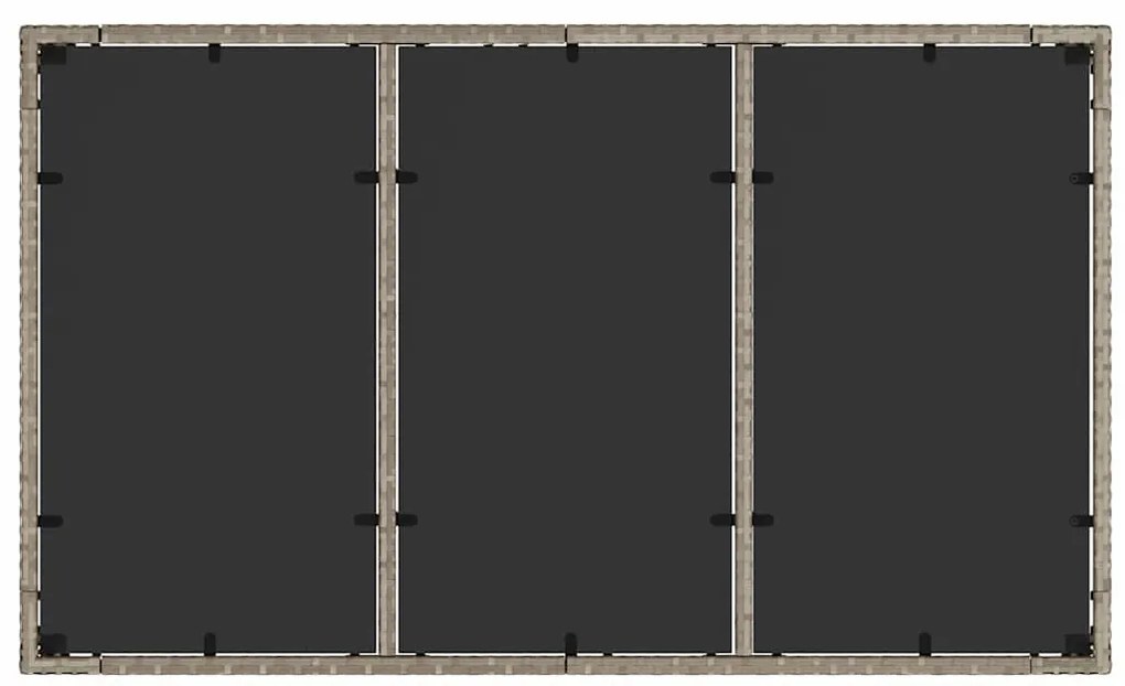 Conjunto de Jantar para Jardim 5 pcs Cinzento-claro