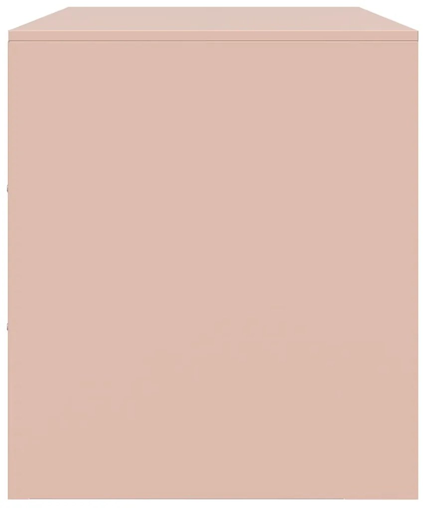 Móvel de TV 67x39x44 cm aço rosa