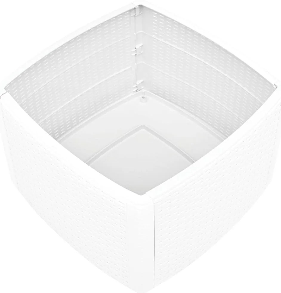 Mesa de apoio 54x54x36,5 cm plástico branco