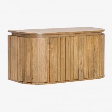 Conjunto De Móvel De Casa De Banho Suspenso Em Madeira De Manga Analis Madeira Natural & Sem Lavatório & Sem Espelho & Sem Torneira - Sklum