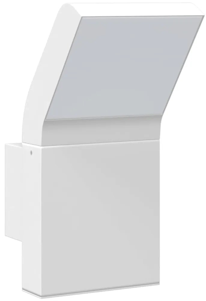 Candeeiros parede LED p/ exterior 2 pcs alumínio fundido branco