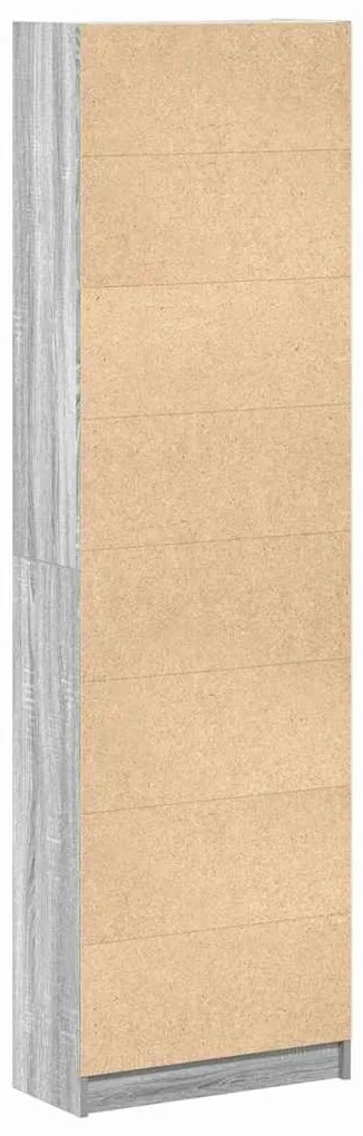 Guarda-roupa Cinza Sonoma 55x25x189 cm Aglomerado de Madeira