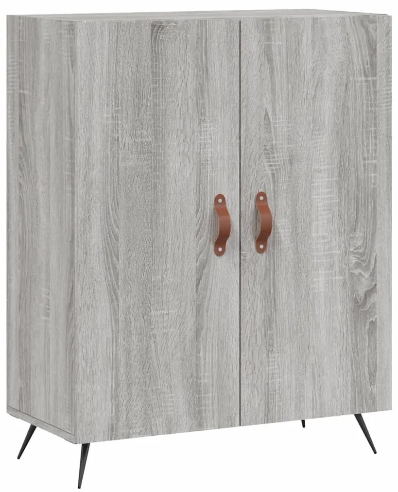Armário alto 69,5x34x180 cm derivados de madeira sonoma cinza