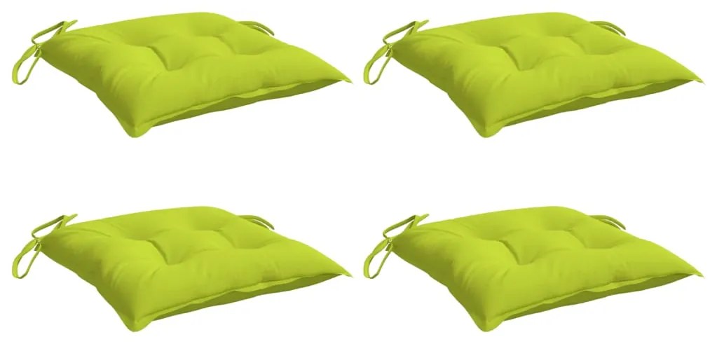 Almofadões de cadeira 4 pcs tecido oxford verde brilhante