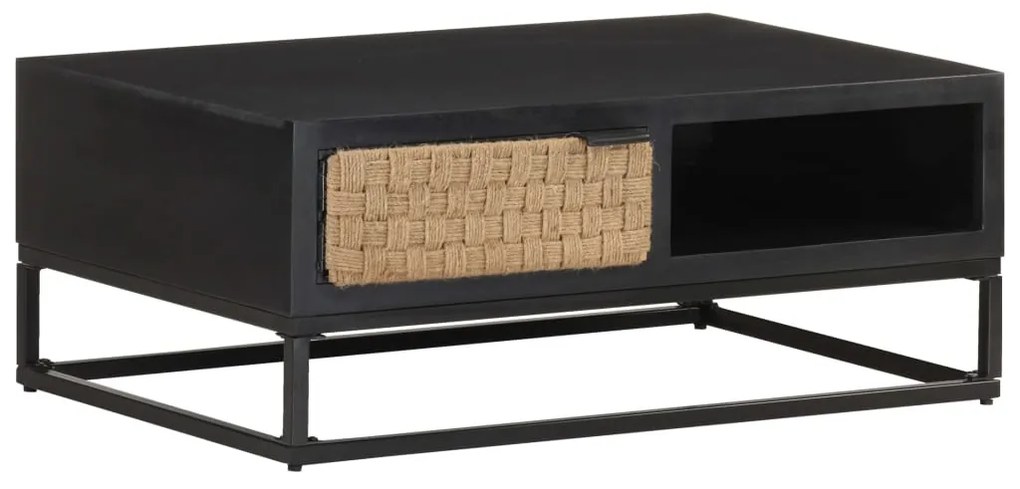 Mesa de centro 90x60x35 cm madeira de mangueira maciça