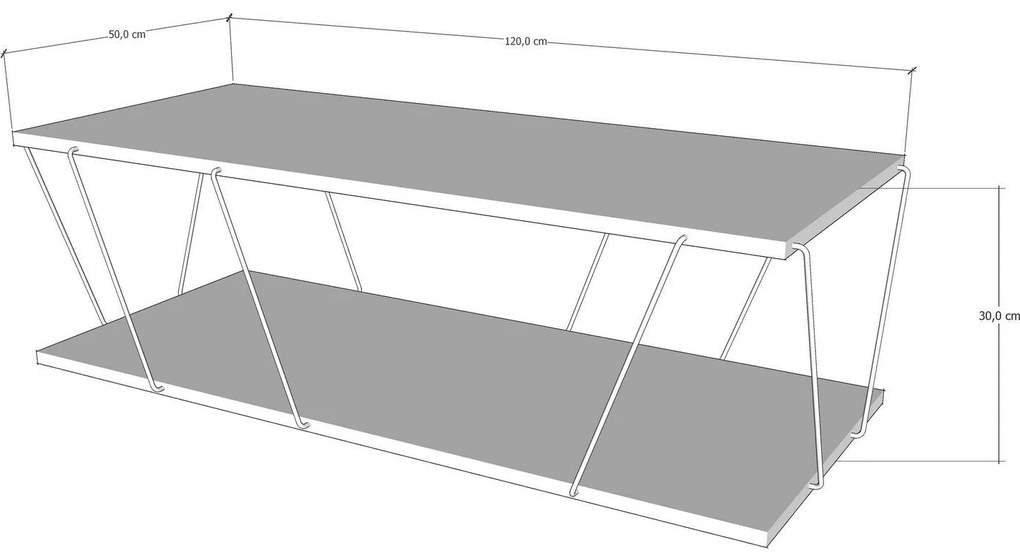 Unidade TV Milan – Nogueira e Creme – 180x40x35 cm