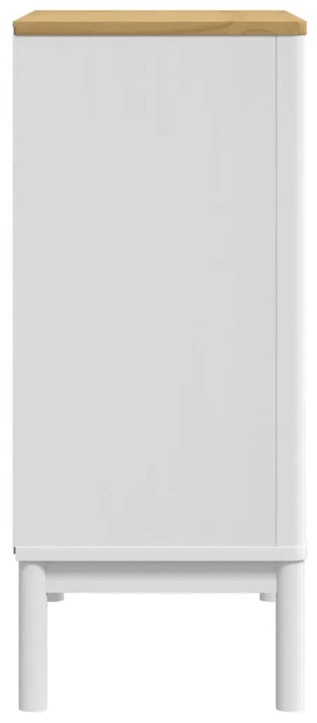 Cómoda FLORO madeira de pinho maciça branco