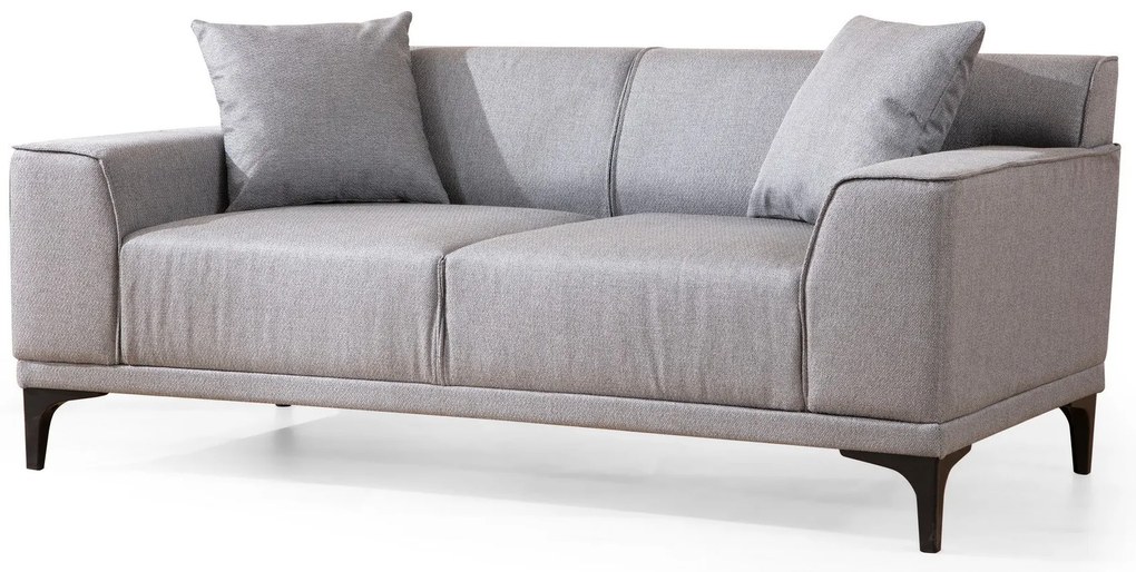 Sofá de 2 Lugares Petra – Cinzento Claro – 165x87x86 cm