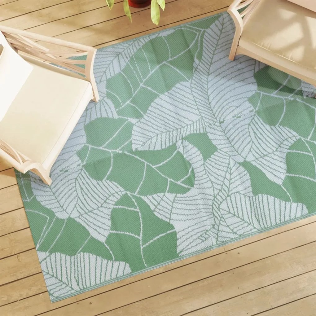 Tapete de exterior 140x200 cm ARAKIL PP verde