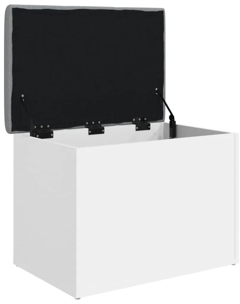 Banco de arrumação 62x42x45 cm derivados de madeira branco