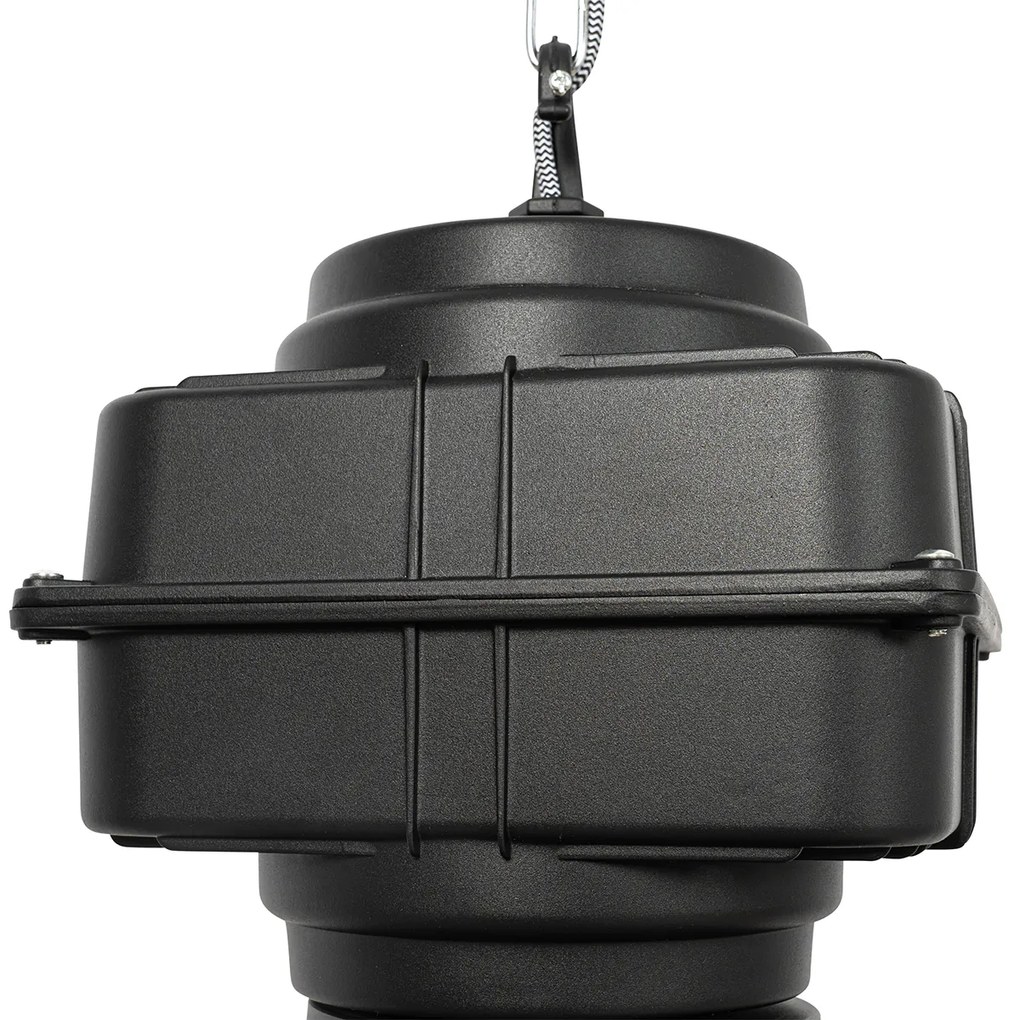 Candeeiro de suspensão industrial preto 53,5 cm - Sicko Industrial