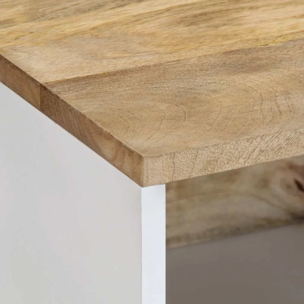 Mesa de centro 80x50x40 cm madeira de mangueira maciça