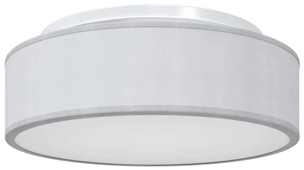 Luzes de Teto Embutidas Cinza Ø 38 cm Tecido E27