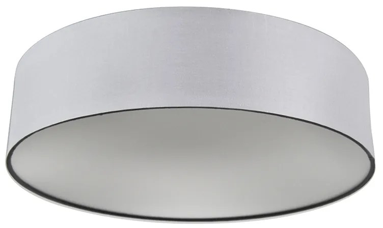 Luminária de teto cinza 40cm LED - DRUM LED Moderno