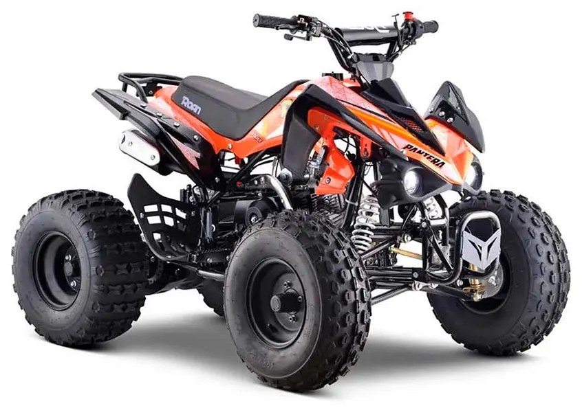 MINI MOTO 4 GASOLINA PARA CRIANÇAS 110cc PANTERA R8 automático com marcha atrás Laranja