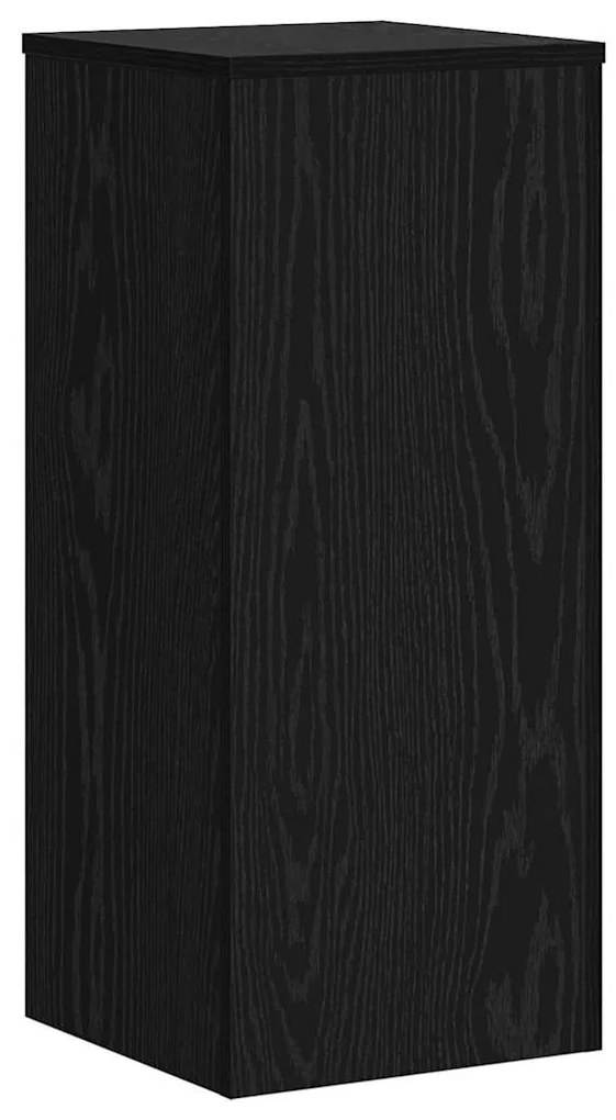 Suportes para Plantas 2 peças Carvalho Preto 30x30x70 cm Madeira de En