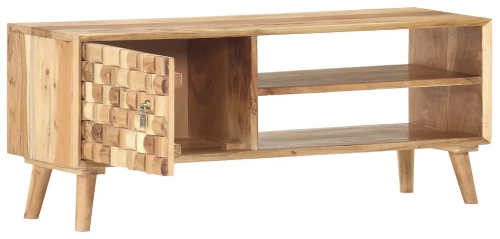 Móvel de TV 100x35x40 cm madeira de acácia maciça