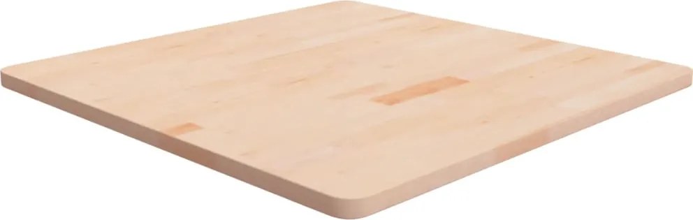 vidaXL Tampo de mesa quadrado 80x80x2,5 cm carvalho maciço não tratado