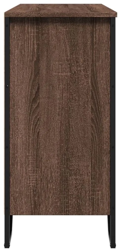 Aparador 101x35,5x74,5cm derivados de madeira carvalho castanho