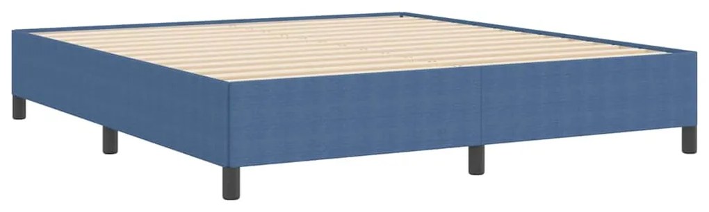 Estrutura de Cama vidaXL Azul 180x200 cm em Tecido Damasco