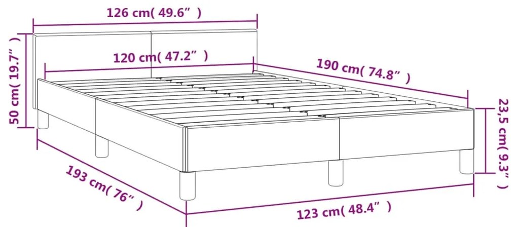 Estrutura de cama com colchão verde escuro 120x190 cm Veludo