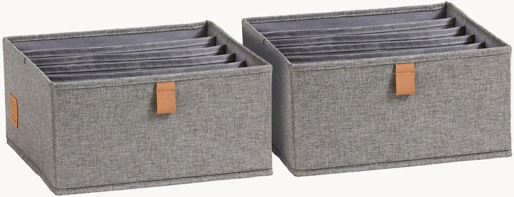 Organizadores com 6 compartimentos Premium, conjunto de 2