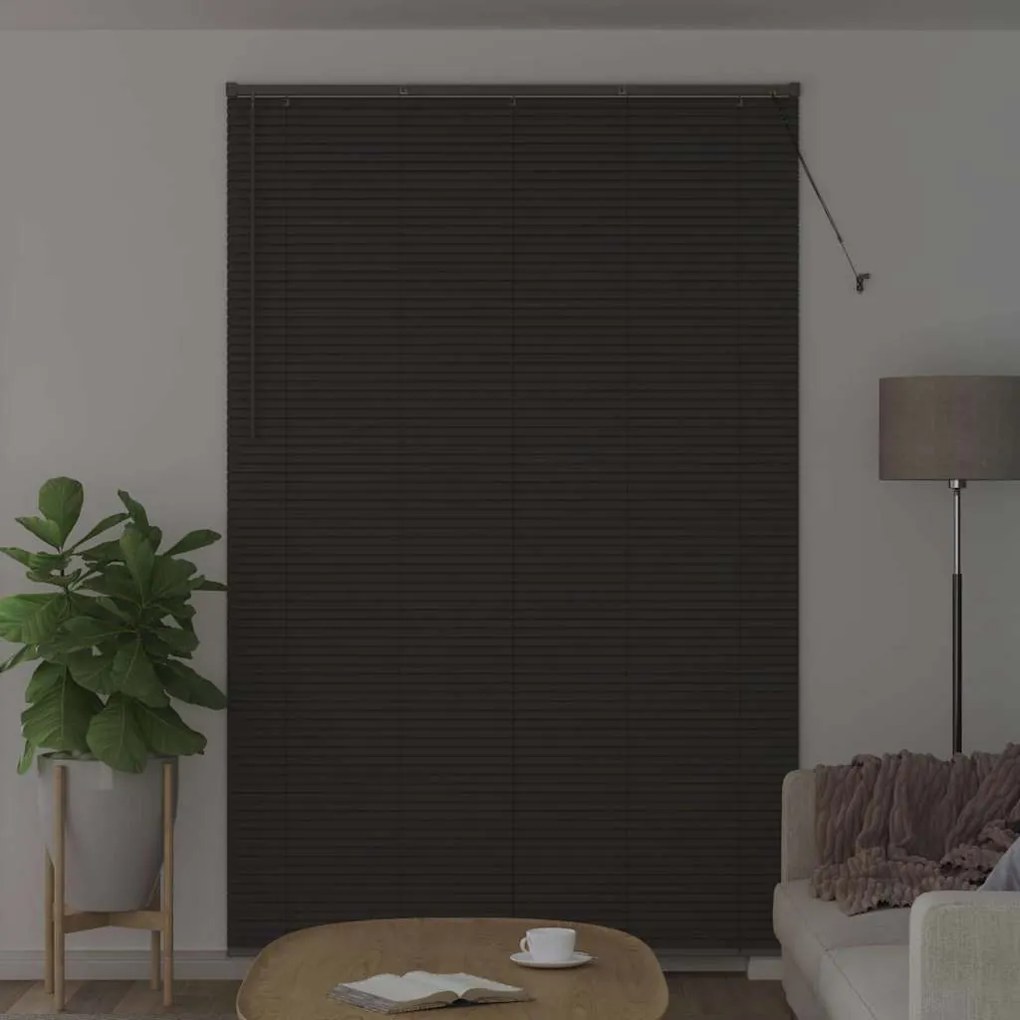Persiana de Janela Cinzento-escuro 80 x 130 cm Alumínio