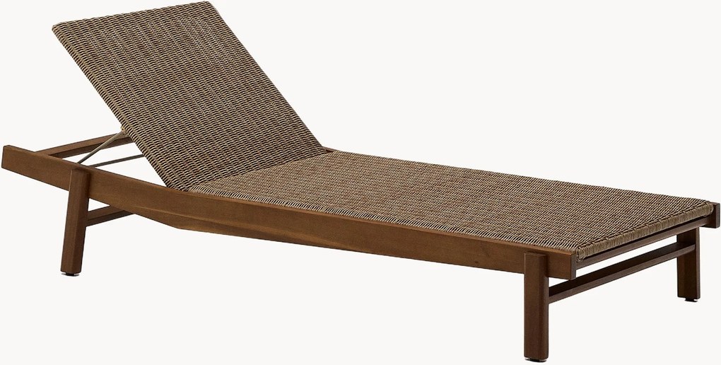 Espreguiçadeira em madeira de acácia Itani