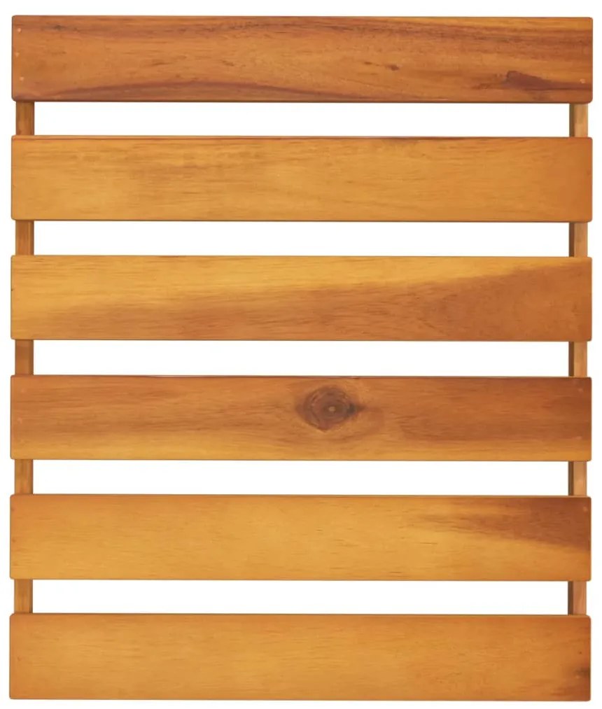 Prateleira dobrável 3 níveis 43x31x63 cm acácia maciça castanho